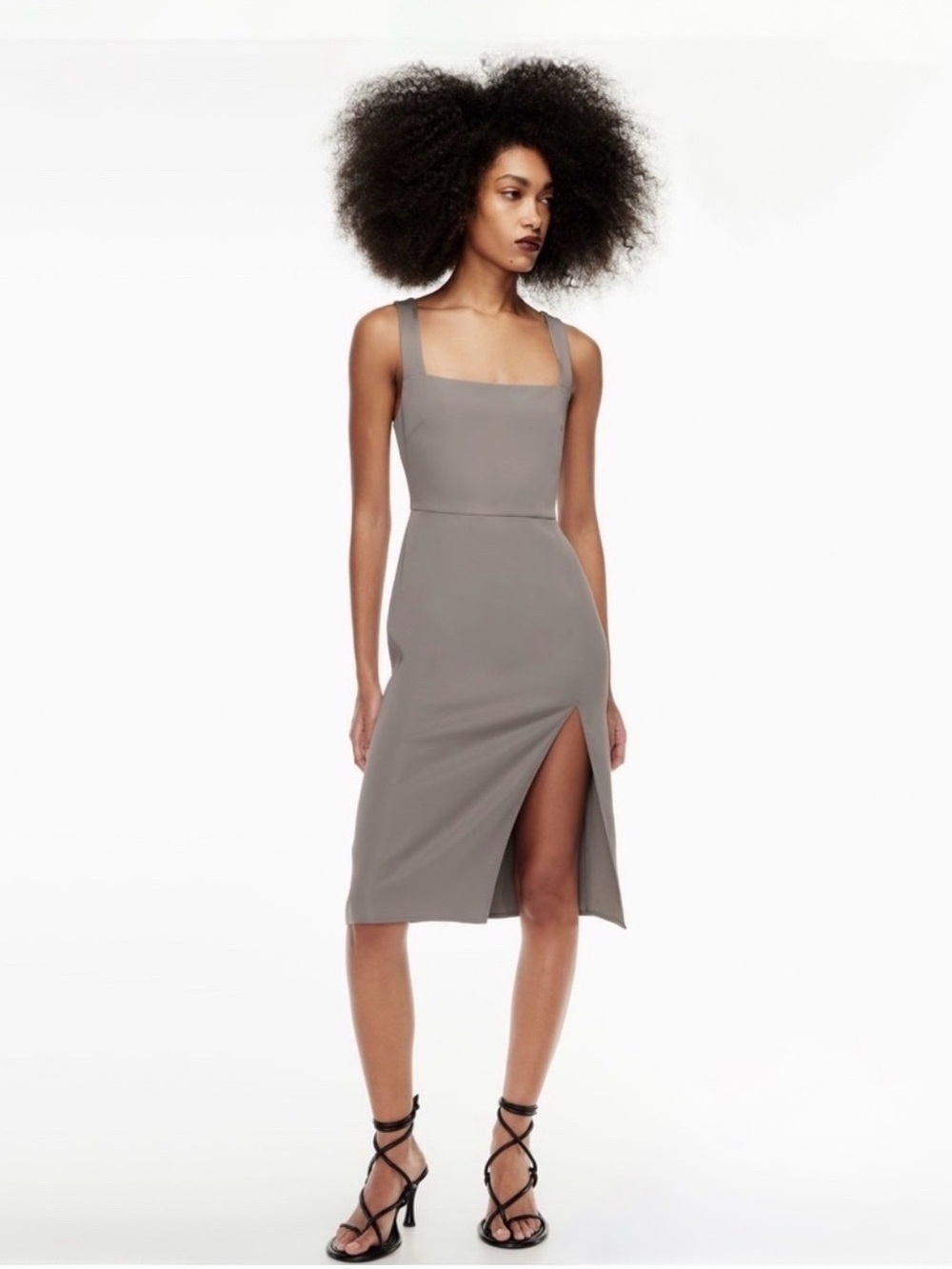 Aritzia Babaton '90s Slit Midi Dress Sz 10